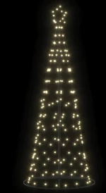 vidaXL LED Χριστουγεννιάτικο Δέντρο με βάση Θερμό λευκό 250 cm Σίδερο