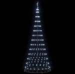 vidaXL LED Χριστουγεννιάτικο Δέντρο Ψυχρό λευκό 100 x 100 x 250 εκ