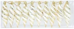 vidaXL Μπαλίτσα Χριστουγεννιάτικης Σπiral 40 pcs Χρυσό Πλαστικό