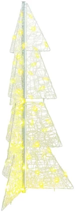 vidaXL Χριστουγεννιάτικο Δέντρο με 100 LED Θερμό λευκό 120 cm Ακρυλικό