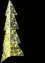 vidaXL Χριστουγεννιάτικο Δέντρο με 100 LED Θερμό λευκό 120 cm Ακρυλικό