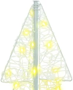 vidaXL Χριστουγεννιάτικο Δέντρο με 100 LED Θερμό λευκό 120 cm Ακρυλικό