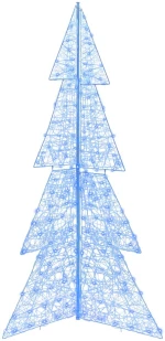 vidaXL Χριστουγεννιάτικο Δέντρο με 240 LED Μπλε 180 cm Ακρυλικό