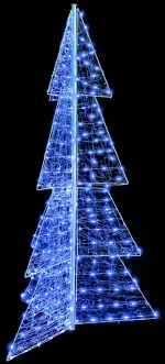 vidaXL Χριστουγεννιάτικο Δέντρο με 240 LED Μπλε 180 cm Ακρυλικό