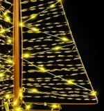 vidaXL Χριστουγεννιάτικο Δέντρο με 100 LED Θερμό λευκό 120 cm PET