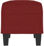 vidaXL Πάγκος μπορντό 70 x 35 x 41 εκ. Υφασμάτινος