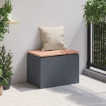vidaXL Παγκάκι κήπου Ανθρακί 60 x 40 x 43 εκ Ατσάλι