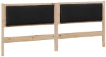 vidaXL Κεφαλάρι Άλλο Καφέ 180 cm Μασίφ ξύλο πεύκου