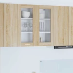 vidaXL Κρεμαστό ντουλάπι με πόρτα Riga Δρύς Sonoma 80 x 31 x 80 εκ.