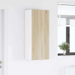 vidaXL Κρεμαστό ντουλάπι με πόρτα Riga Δρύς Sonoma 40 x 31 x 100 εκ.