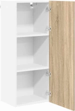 vidaXL Κρεμαστό ντουλάπι με πόρτα Riga Δρύς Sonoma 40 x 31 x 100 εκ.