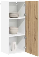 vidaXL Κρεμαστό ντουλάπι με πόρτα Riga Artisan Oak 40 x 31 x 100 εκ.