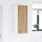 vidaXL Κρεμαστό ντουλάπι με πόρτα Riga Artisan Oak 40 x 31 x 100 εκ.