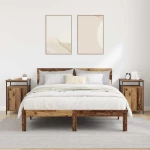 vidaXL Κομοδίνο 2 pcs Παλαιό ξύλο 40 x 42 x 60 εκ. Επεξεργασμένο ξύλο