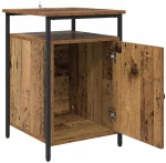 vidaXL Κομοδίνο 2 pcs Παλαιό ξύλο 40 x 42 x 60 εκ. Επεξεργασμένο ξύλο