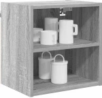 vidaXL Κρεμαστό ντουλάπι Riga Γκρίζο Σονομα 40 x 29,5 x 40 εκ.