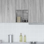 vidaXL Κρεμαστό ντουλάπι Riga Γκρίζο Σονομα 40 x 29,5 x 40 εκ.