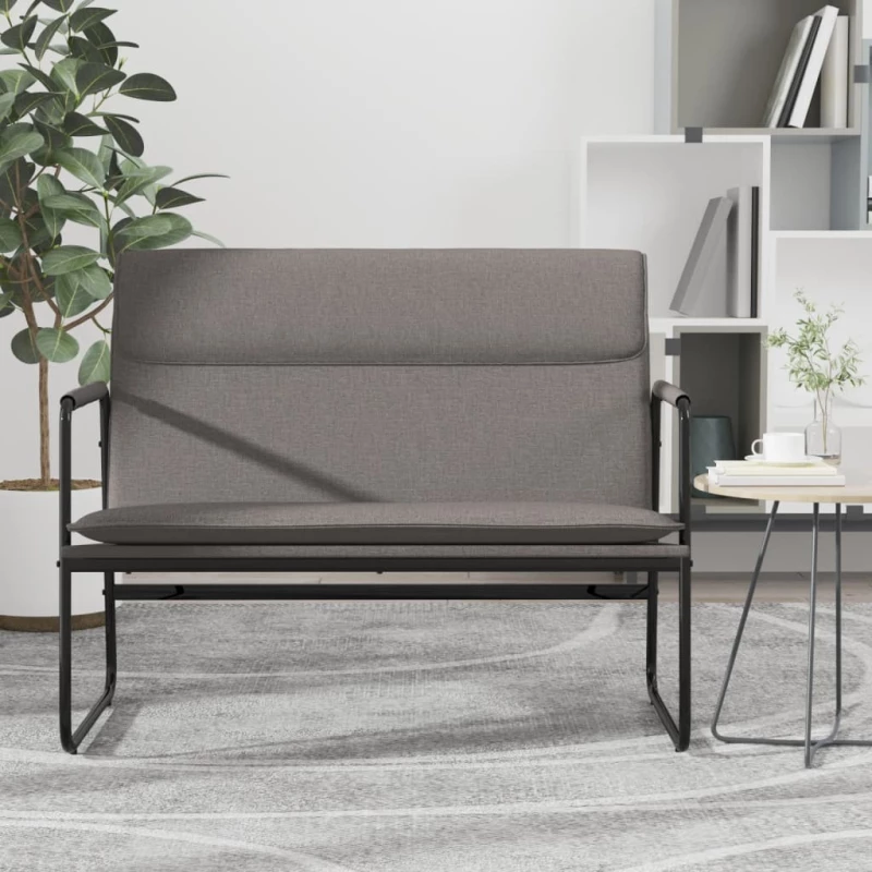 vidaXL Πάγκος Taupe 100 x 64 x 80 εκ. Υφασμάτινος