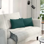 vidaXL Μαξιλάρι Καναπέ 2 pcs Σκούρο Πράσινο 50 x 30 cm ύφασμα