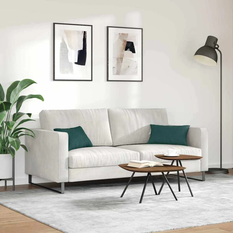 vidaXL Μαξιλάρι Καναπέ 2 pcs Σκούρο Πράσινο 50 x 30 cm ύφασμα
