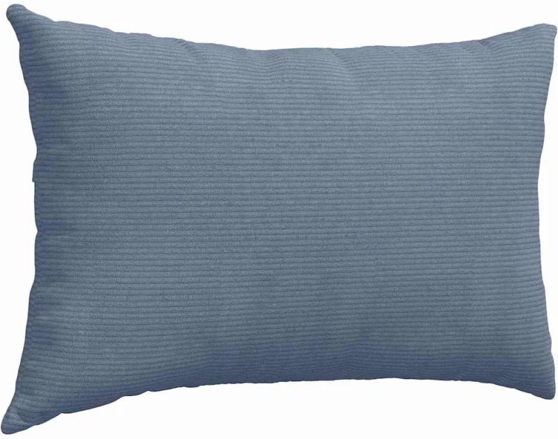 vidaXL Μαξιλάρι Καναπέ 2 pcs Μπλε 60 x 40 cm Υφασμάτινο Κορντουρά