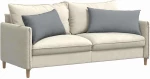 vidaXL Μαξιλάρι Καναπέ 2 pcs Ανοιχτό γκρι 80 x 40 cm ύφασμα