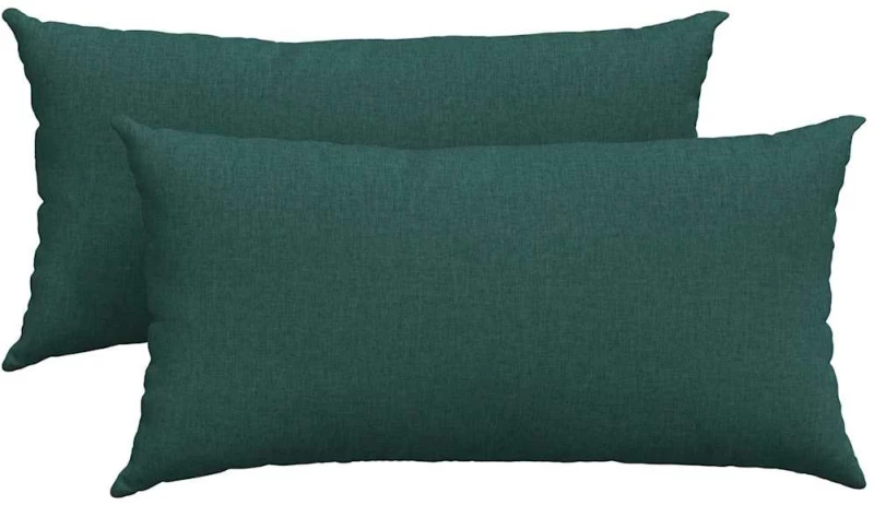 vidaXL Μαξιλάρι Καναπέ 2 pcs Σκούρο Πράσινο 80 x 40 cm ύφασμα