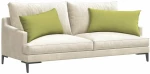 vidaXL Μαξιλάρι Καναπέ 2 pcs Ανοιχτό Πράσινο 80 x 40 cm ύφασμα