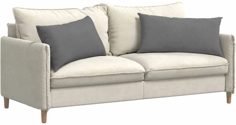 vidaXL Μαξιλάρι Καναπέ 2 pcs Σκούρο Γκρι 80 x 40 cm ύφασμα