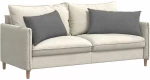 vidaXL Μαξιλάρι Καναπέ 2 pcs Σκούρο Γκρι 80 x 40 cm ύφασμα
