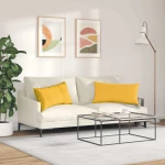 vidaXL Μαξιλάρι Καναπέ 2 pcs Απαλό Κίτρινο 80 x 40 cm