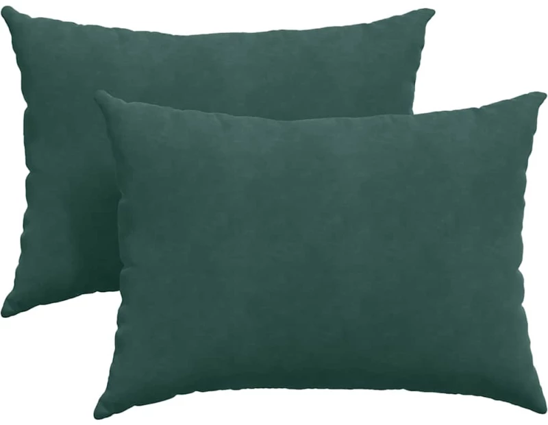 vidaXL Μαξιλάρι Καναπέ 2 pcs Σκούρο Πράσινο 70 x 50 cm