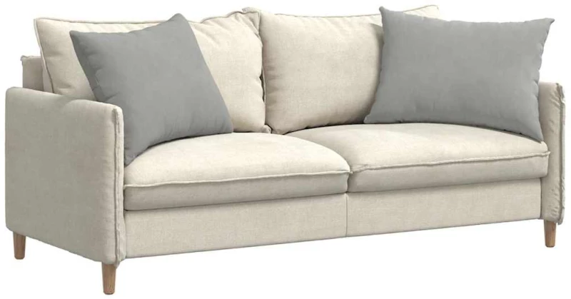 vidaXL Μαξιλάρι Καναπέ 2 pcs Ανοιχτό γκρι 70 x 50 cm ύφασμα