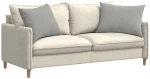 vidaXL Μαξιλάρι Καναπέ 2 pcs Ανοιχτό γκρι 70 x 50 cm ύφασμα
