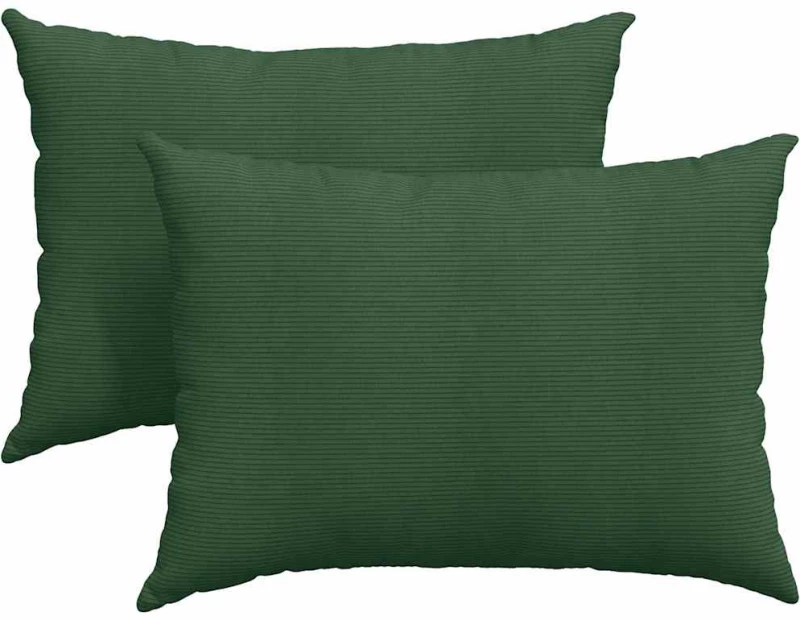 vidaXL Μαξιλάρι Καναπέ 2 pcs Σκούρο Πράσινο 70 x 50 cm