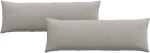 vidaXL Μαξιλάρι Καναπέ 2 pcs Ανοιχτό γκρι 120 x 40 cm ύφασμα