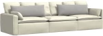 vidaXL Μαξιλάρι Καναπέ 2 pcs Ανοιχτό γκρι 120 x 40 cm ύφασμα