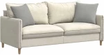 vidaXL Μαξιλάρι Καναπέ 2 pcs Ανοιχτό γκρι 45 x 45 cm ύφασμα