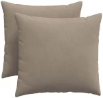 vidaXL Μαξιλάρι Καναπέ 2 pcs Taupe 50 x 50 cm ύφασμα