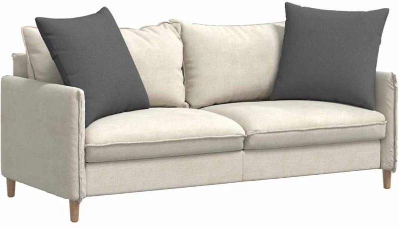 vidaXL Μαξιλάρι Καναπέ 2 pcs Σκούρο Γκρι 60 x 60 cm ύφασμα