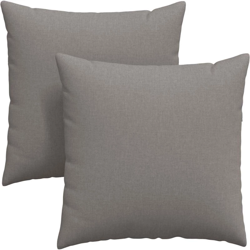 vidaXL Μαξιλάρι Καναπέ 2 pcs Taupe 60 x 60 cm ύφασμα