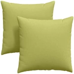 vidaXL Μαξιλάρι Καναπέ 2 pcs Ανοιχτό Πράσινο 80 x 80 cm ύφασμα