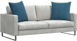 vidaXL Μαξιλάρι Καναπέ 2 pcs Μπλε 80 x 80 cm Υφασμάτινο Κορντουρά