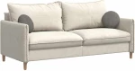 vidaXL Μαξιλάρια καθισμάτων 2 pcs Ανοιχτό γκρι Ø 30 x 13 εκ.