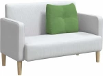vidaXL Μαξιλάρι Πλάτης Ανοιχτό Πράσινο 60 x 24 x 50 εκ Βελούδο