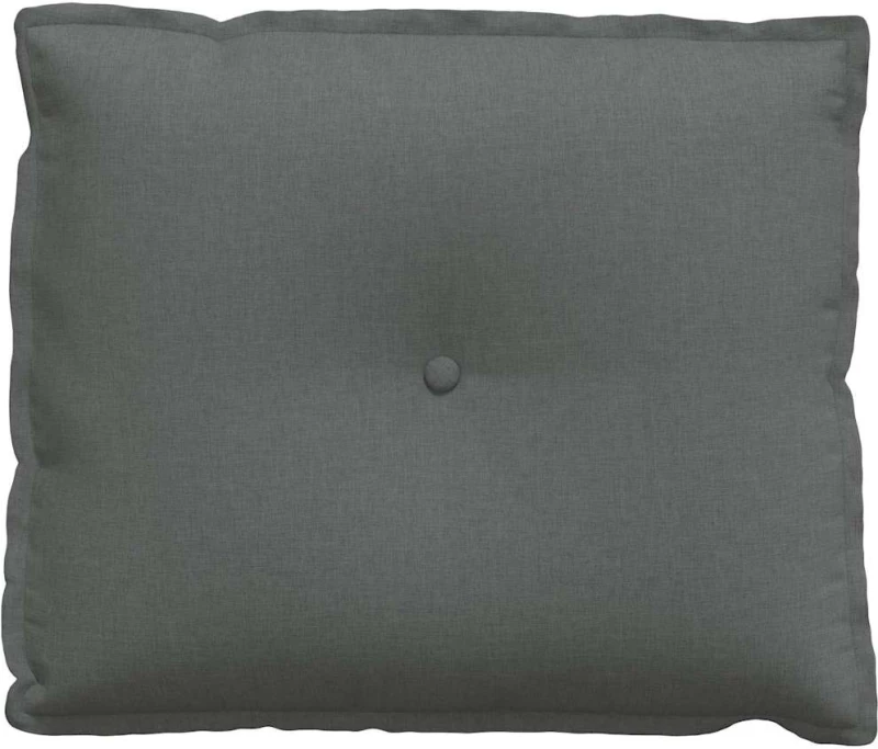 vidaXL Μαξιλάρι Πλάτης Σκούρο Γκρι 60 x 19 x 50 εκ ύφασμα