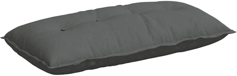 vidaXL Μαξιλάρι Πλάτης Σκούρο Γκρι 100 x 19 x 50 εκ ύφασμα