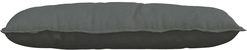 vidaXL Μαξιλάρι Πλάτης Σκούρο Γκρι 100 x 19 x 50 εκ ύφασμα