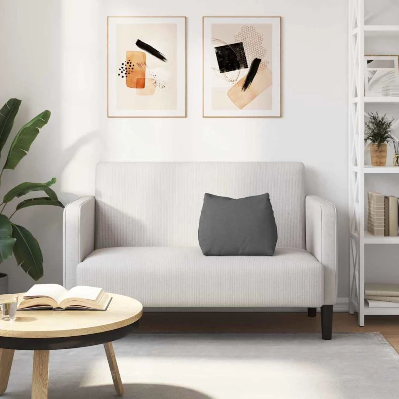vidaXL Μαξιλάρι Πλάτης Σκούρο Γκρι 45 x 20 x 35 εκ. ύφασμα