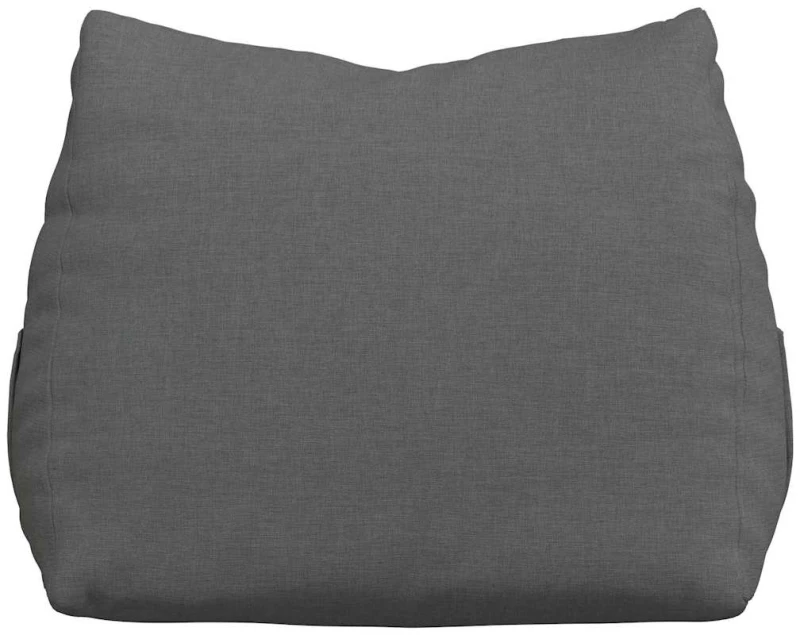 vidaXL Μαξιλάρι Πλάτης Σκούρο Γκρι 45 x 20 x 35 εκ. ύφασμα